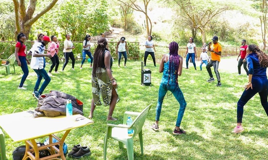 Fun farm games being played at Fun Farming Uganda